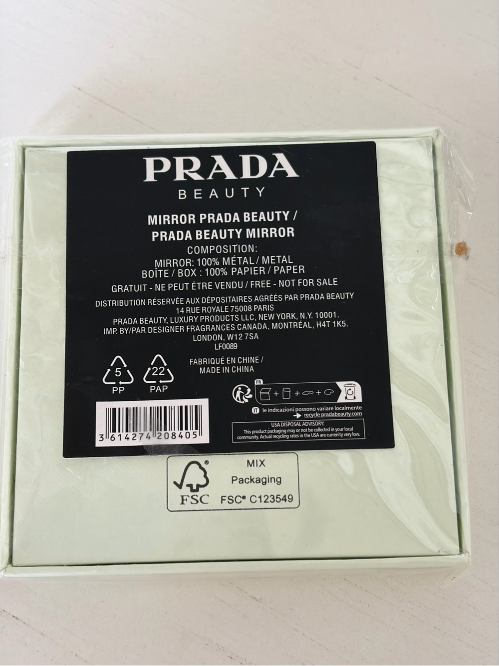 Prada Beaute Silver Compact - Picture 3 of 3